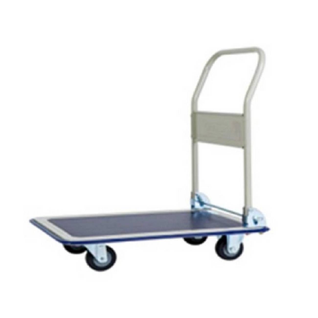 SKI - สกี จำหน่ายสินค้าหลากหลาย และคุณภาพดี | JUMBO HL-110J (PU) รถเข็นพื้นเหล็กชั้นเดียว มือจับข้างเดียวพับได้ 220 กก. #A011100001