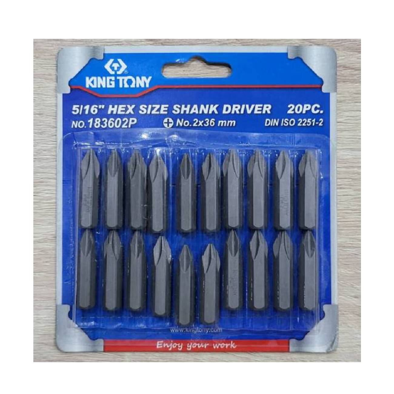 SKI - สกี จำหน่ายสินค้าหลากหลาย และคุณภาพดี | KINGTONY ดอกไขควงตอก 2 x 36mm (KI-8301001) 1800p (กล่องละ 15 ดอก) **ไม่แกะ**