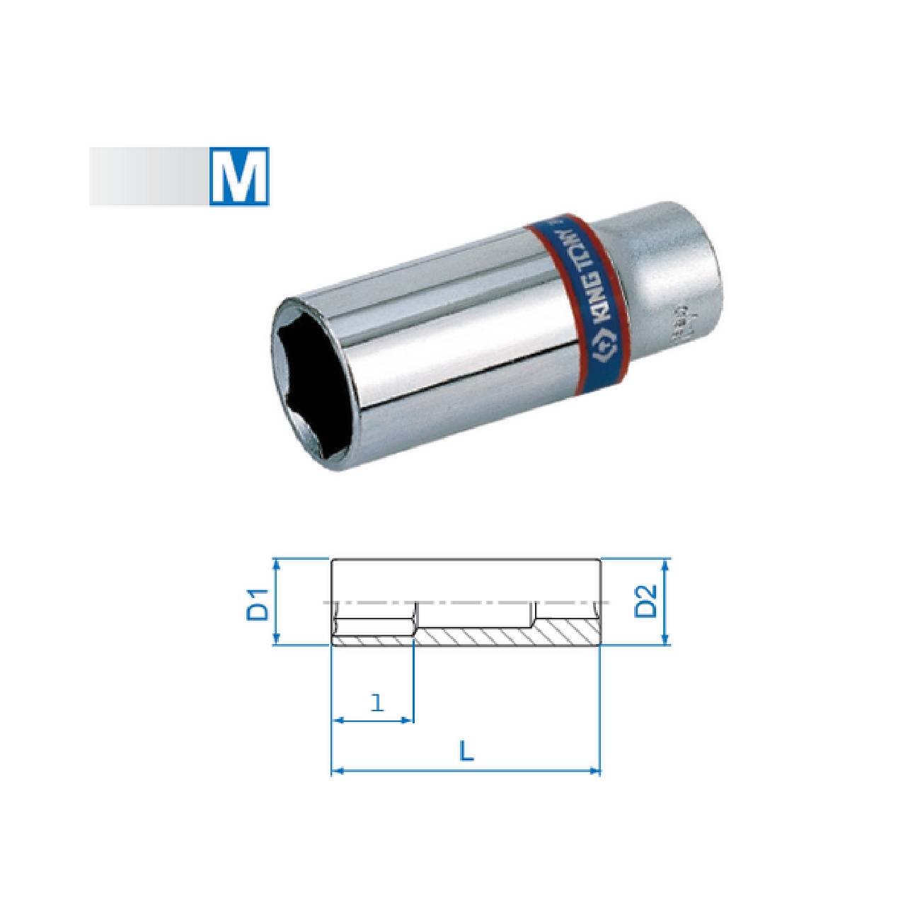 SKI - สกี จำหน่ายสินค้าหลากหลาย และคุณภาพดี | KINGTONY ลูกบ๊อกยาวขาว รู3/8-6P-17mm