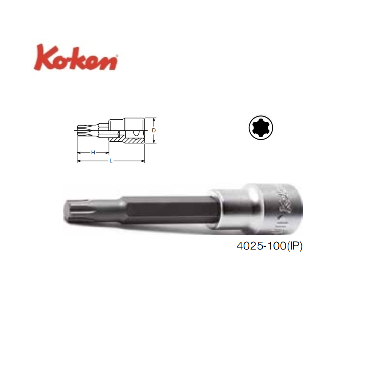SKI - สกี จำหน่ายสินค้าหลากหลาย และคุณภาพดี | KOKEN 4025IP-100-70IP บ๊อกเดือยโผล่ ท๊อกซ์ 1/2นิ้ว-100-70IP