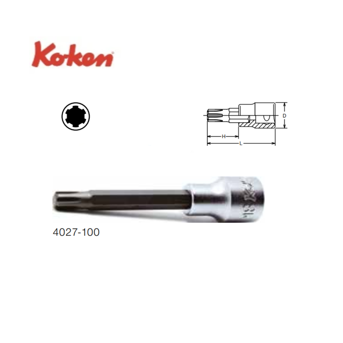 SKI - สกี จำหน่ายสินค้าหลากหลาย และคุณภาพดี | KOKEN 4027-100-M7 บ๊อกเดือยโผล่ RIBE 1/2นิ้ว-100-M7