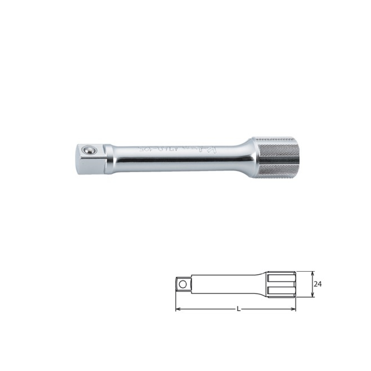 SKI - สกี จำหน่ายสินค้าหลากหลาย และคุณภาพดี | KOKEN 4760-36 ข้อต่อ 1/2นิ้ว-36นิ้ว (900mm)