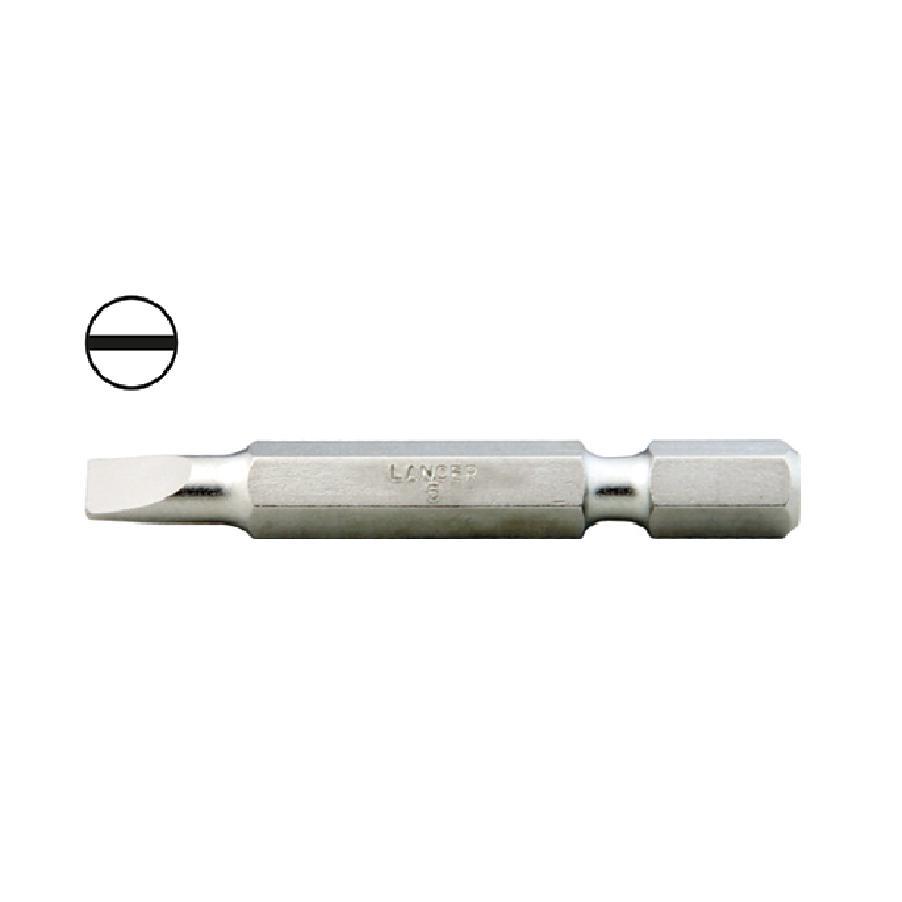 SKI - สกี จำหน่ายสินค้าหลากหลาย และคุณภาพดี | LANCER LC450 ดอกไขควงลม แบน 0.6x4.0 mm. แกน 1/4นิ้ว (บรรจุในซองพลาสติก 10 ดอก/ซอง)