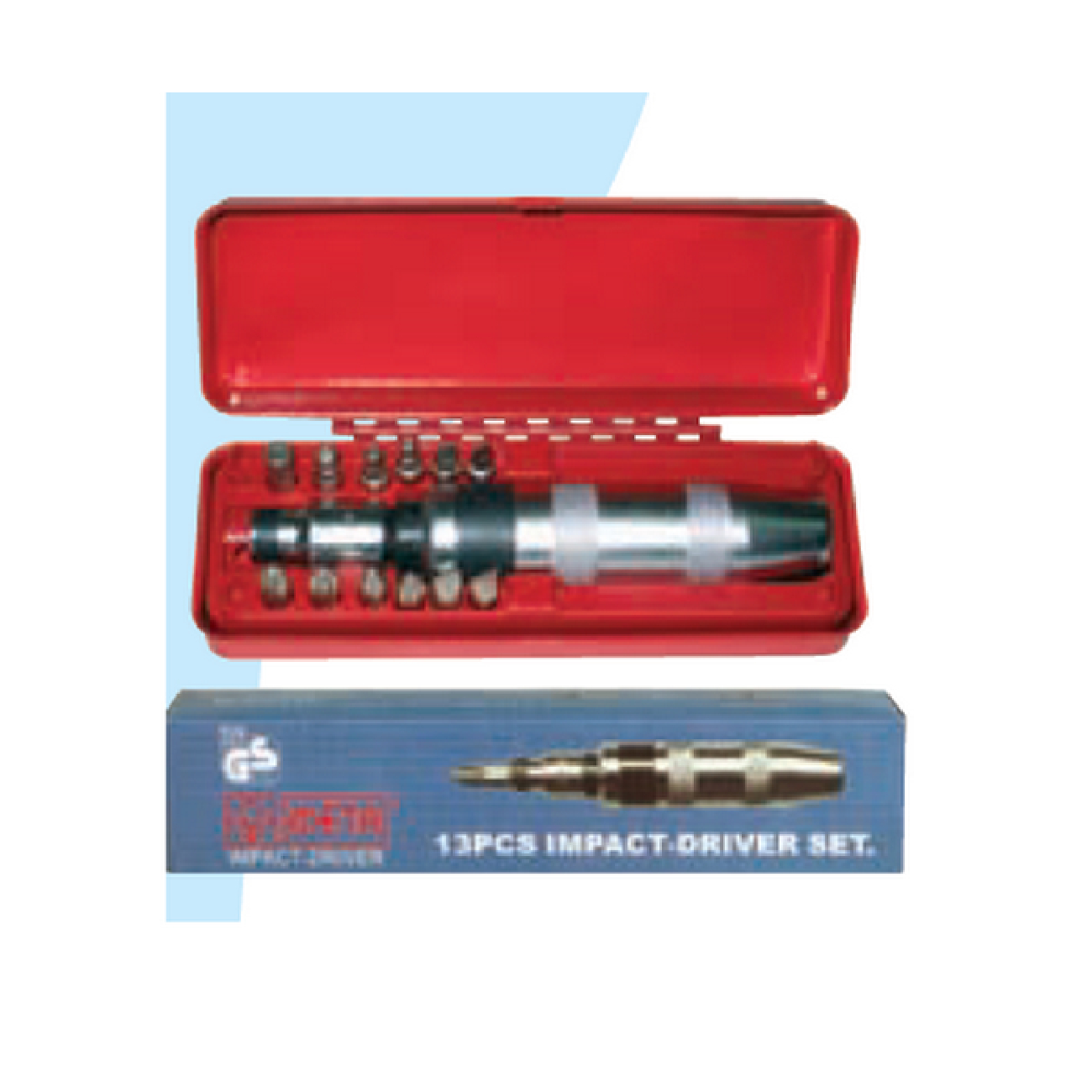 SKI - สกี จำหน่ายสินค้าหลากหลาย และคุณภาพดี | META #2513 ไขควงตอก 13 ตัวชุด ซุปเปอร์ (021250)