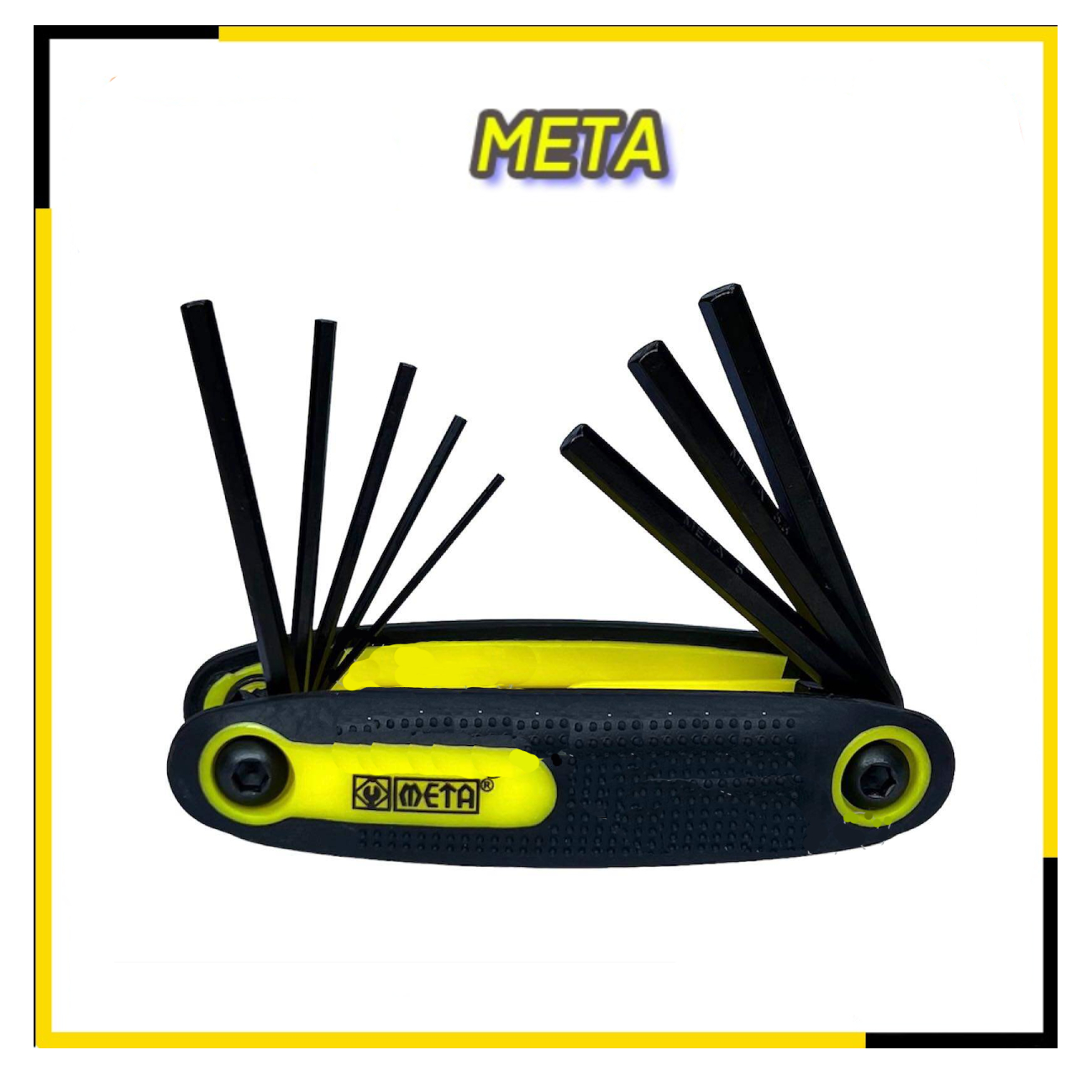 SKI - สกี จำหน่ายสินค้าหลากหลาย และคุณภาพดี | META#JL2250T หกเหลี่ยมพับได้ 8 ตัวชุด T9-T40 100ชุด/ลัง,10ชุด/กล่อง (010209)