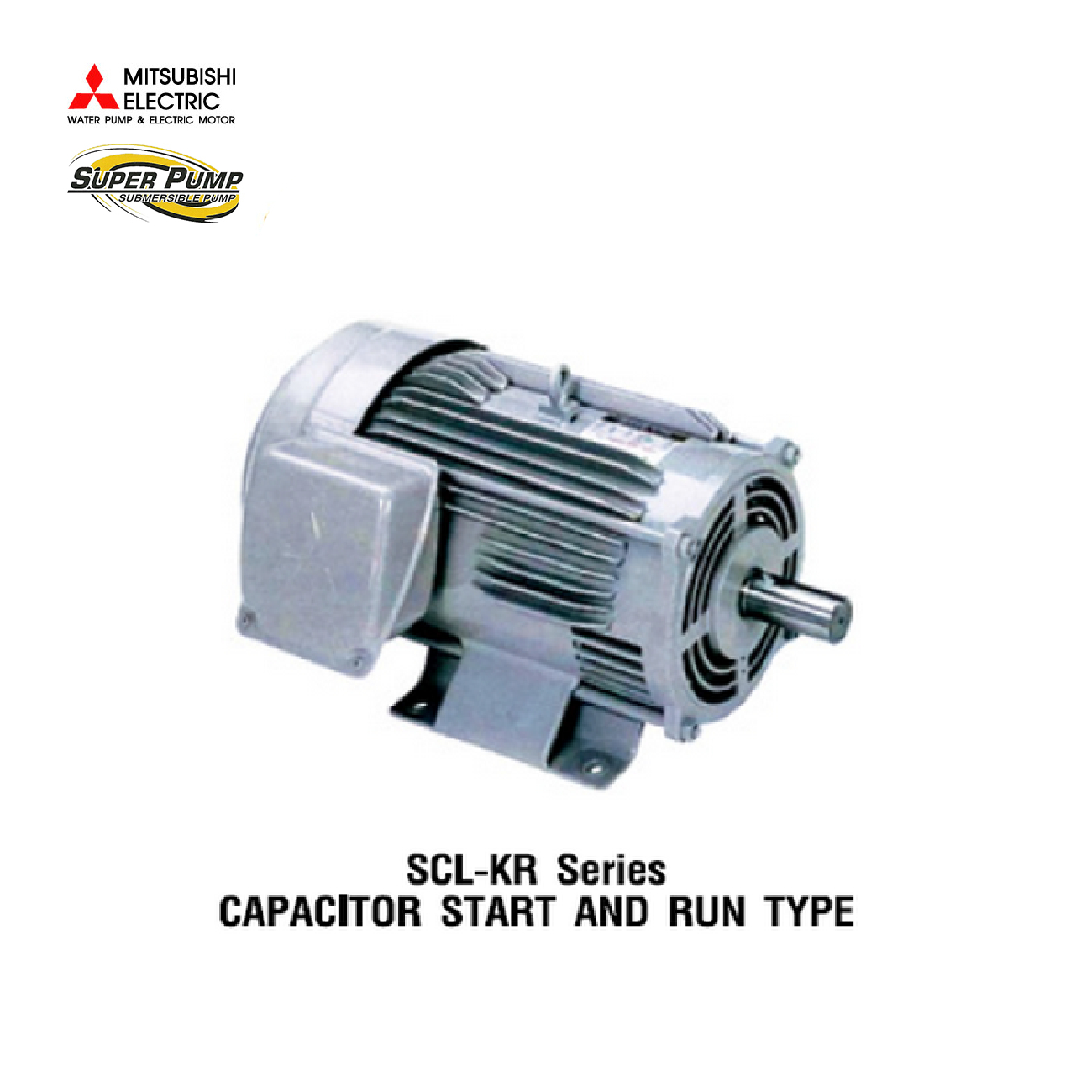 SKI - สกี จำหน่ายสินค้าหลากหลาย และคุณภาพดี | MITSUBISHI มอเตอร์ 5HP 2สาย SCL-KR(QR) ชนิดคอนเดนเซอร์