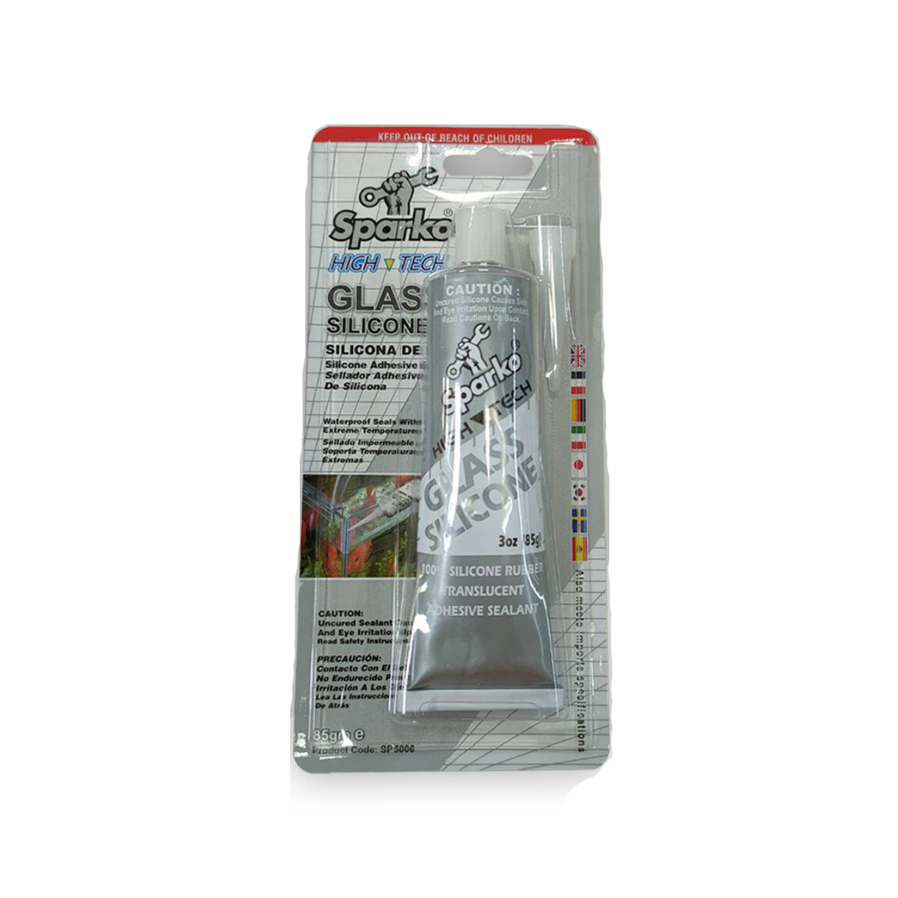 SKI - สกี จำหน่ายสินค้าหลากหลาย และคุณภาพดี | SPARKO ซิลิโคนติดกระจก 85g #SP-5006