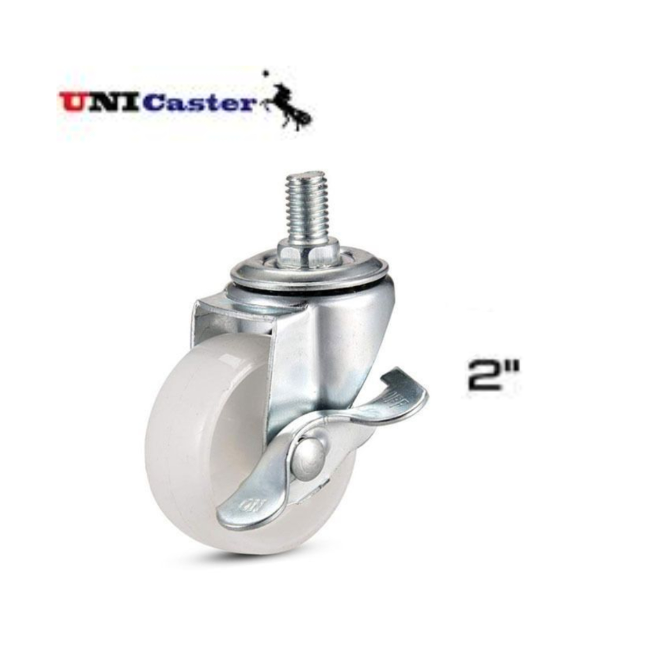 SKI - สกี จำหน่ายสินค้าหลากหลาย และคุณภาพดี | UNI Caster  ล้อไนล่อนสกรูชุด มีเบรค 2นิ้ว