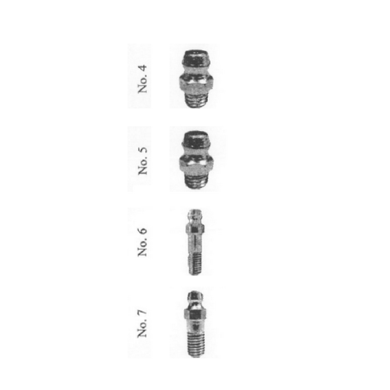 SKI - สกี จำหน่ายสินค้าหลากหลาย และคุณภาพดี | VK หัวอัดจารบี #4 ตรงเล็ก 1/4นิ้วx28 UNF (100/ก) (stc)