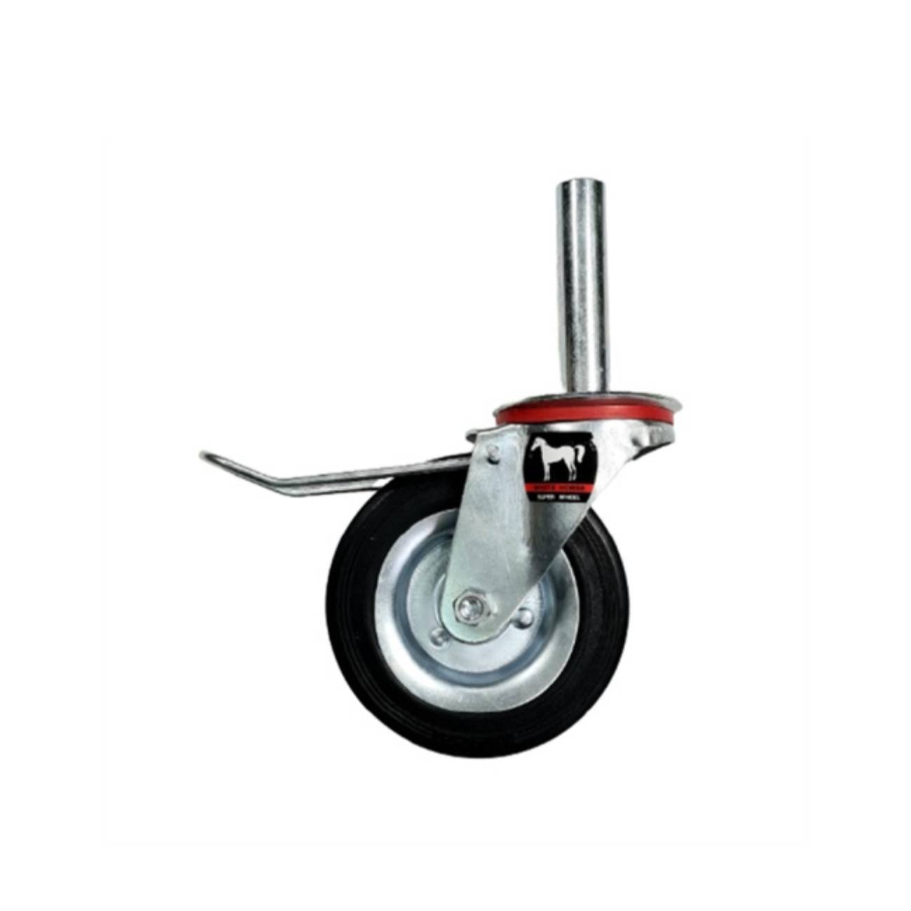 SKI - สกี จำหน่ายสินค้าหลากหลาย และคุณภาพดี | ตราม้า ล้อยาง (นั่งร้านเบรก) 6นิ้ว