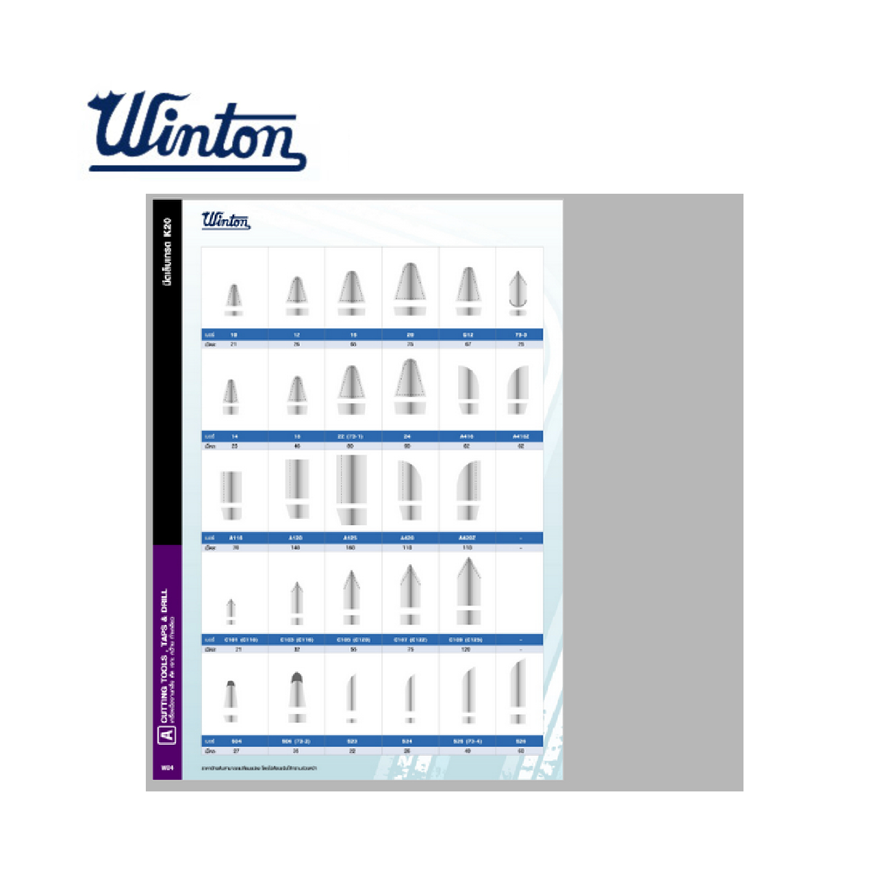SKI - สกี จำหน่ายสินค้าหลากหลาย และคุณภาพดี | Winton มีดกลึงเหลี่ยม เกรด2600 3/4นิ้วx8นิ้ว