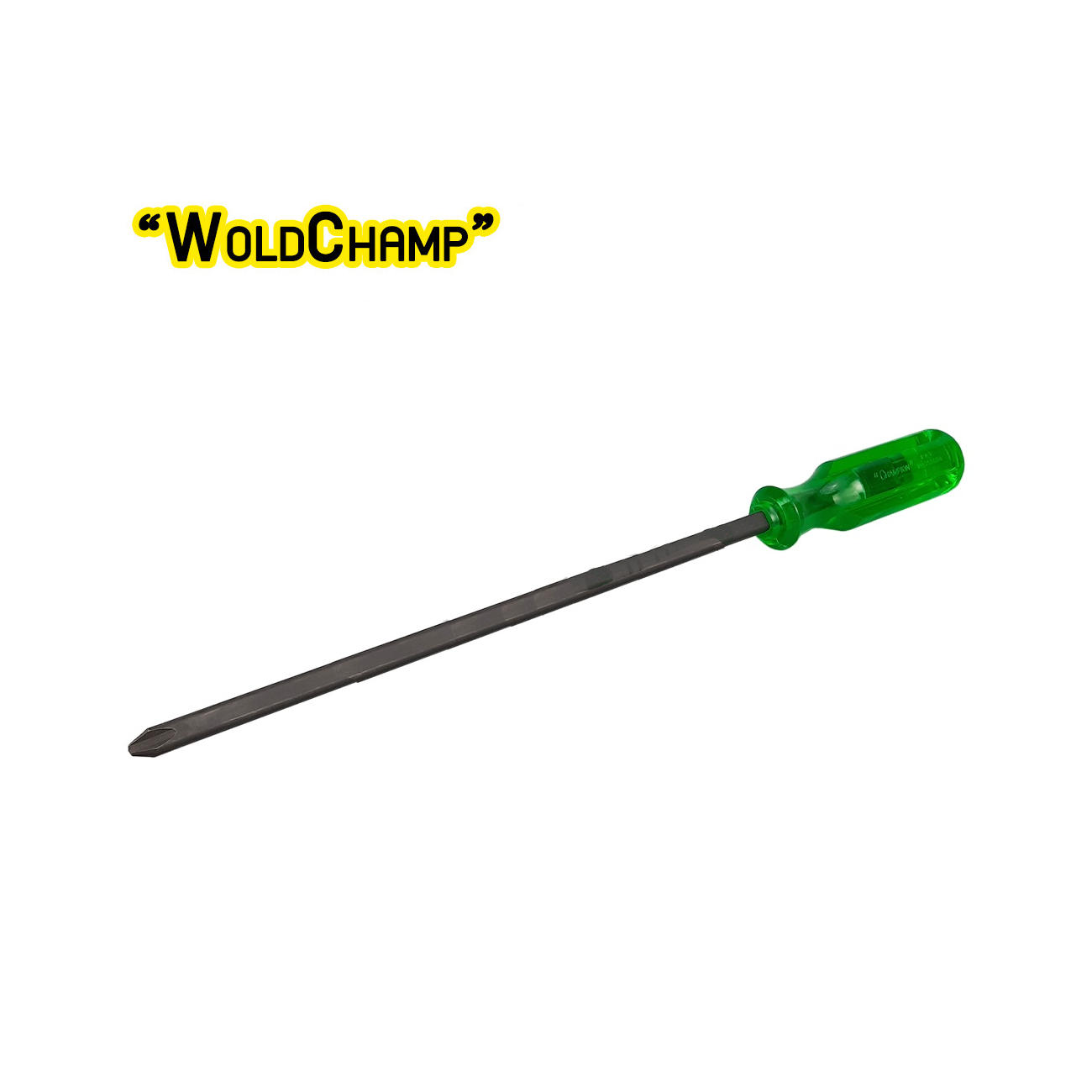 SKI - สกี จำหน่ายสินค้าหลากหลาย และคุณภาพดี | woldchamp ไขควงไม่ทลุด้ามเขียว 4นิ้วx6mm.แฉก (020220)