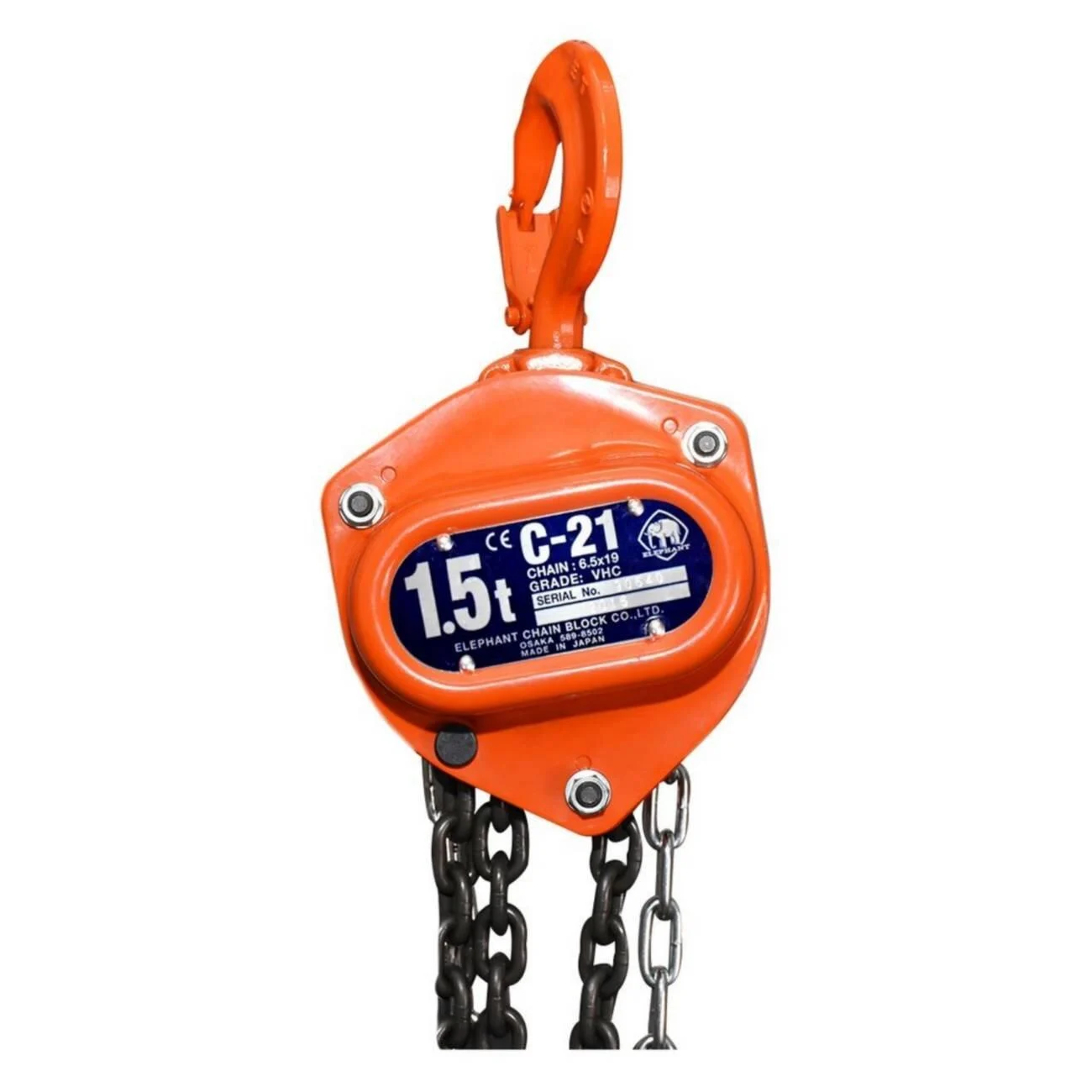 SKI - สกี จำหน่ายสินค้าหลากหลาย และคุณภาพดี | ตราช้าง C-21 รอกโซ่ 1.5 ตัน