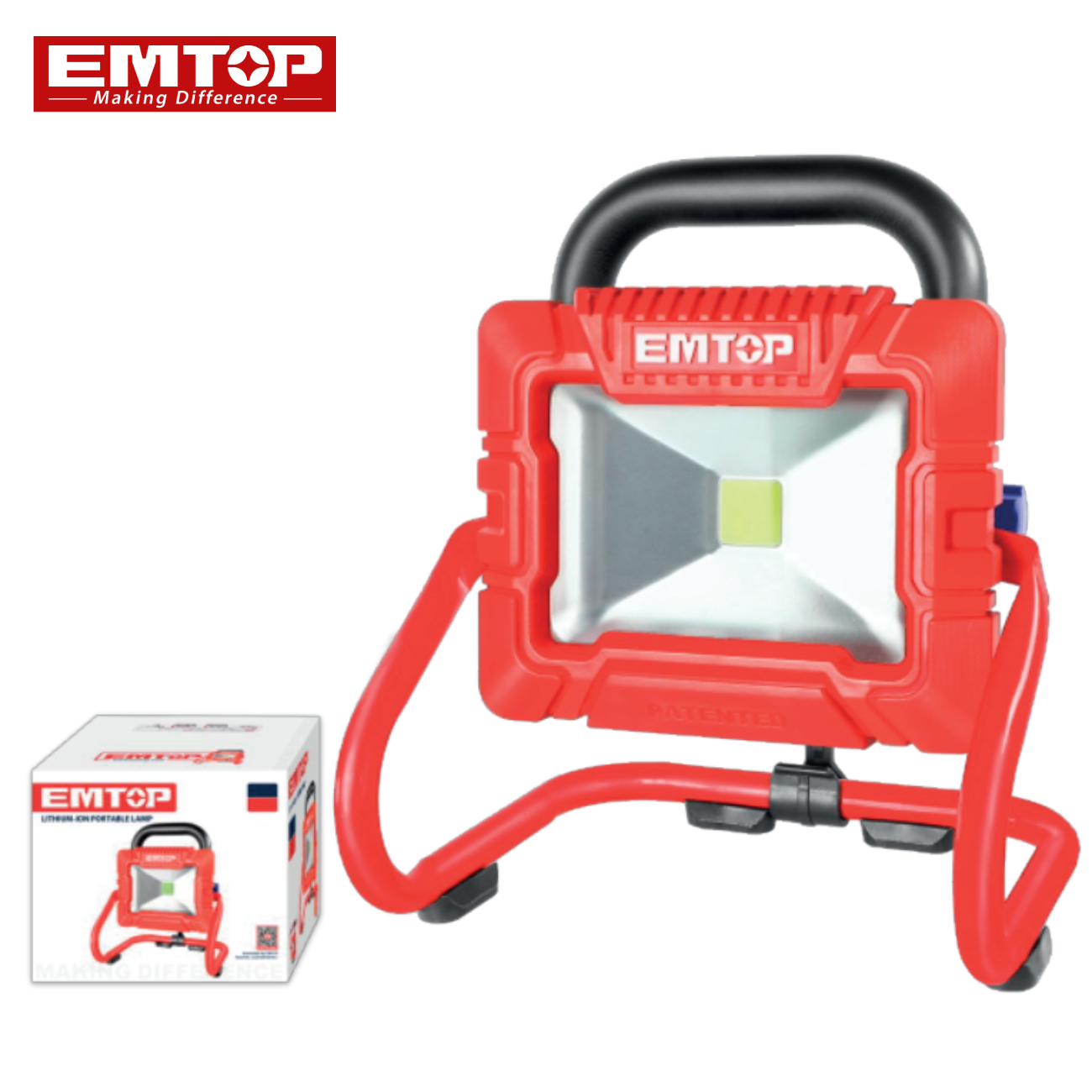 SKI - สกี จำหน่ายสินค้าหลากหลาย และคุณภาพดี | EMTOP LWL2025 โคมไฟสปอร์ตไลท์ ไร้สาย 20V (เครื่องเปล่า)