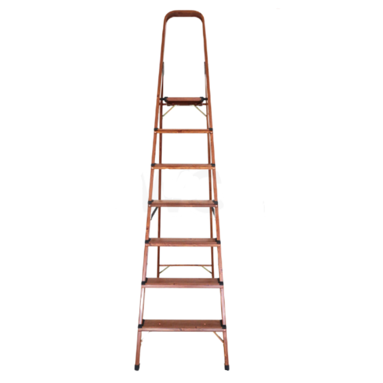 SKI - สกี จำหน่ายสินค้าหลากหลาย และคุณภาพดี | LEOPRO NCW154A บันไดพับอลูมิเนียมลายไม้ ROSEWOOD 7 ขั้น