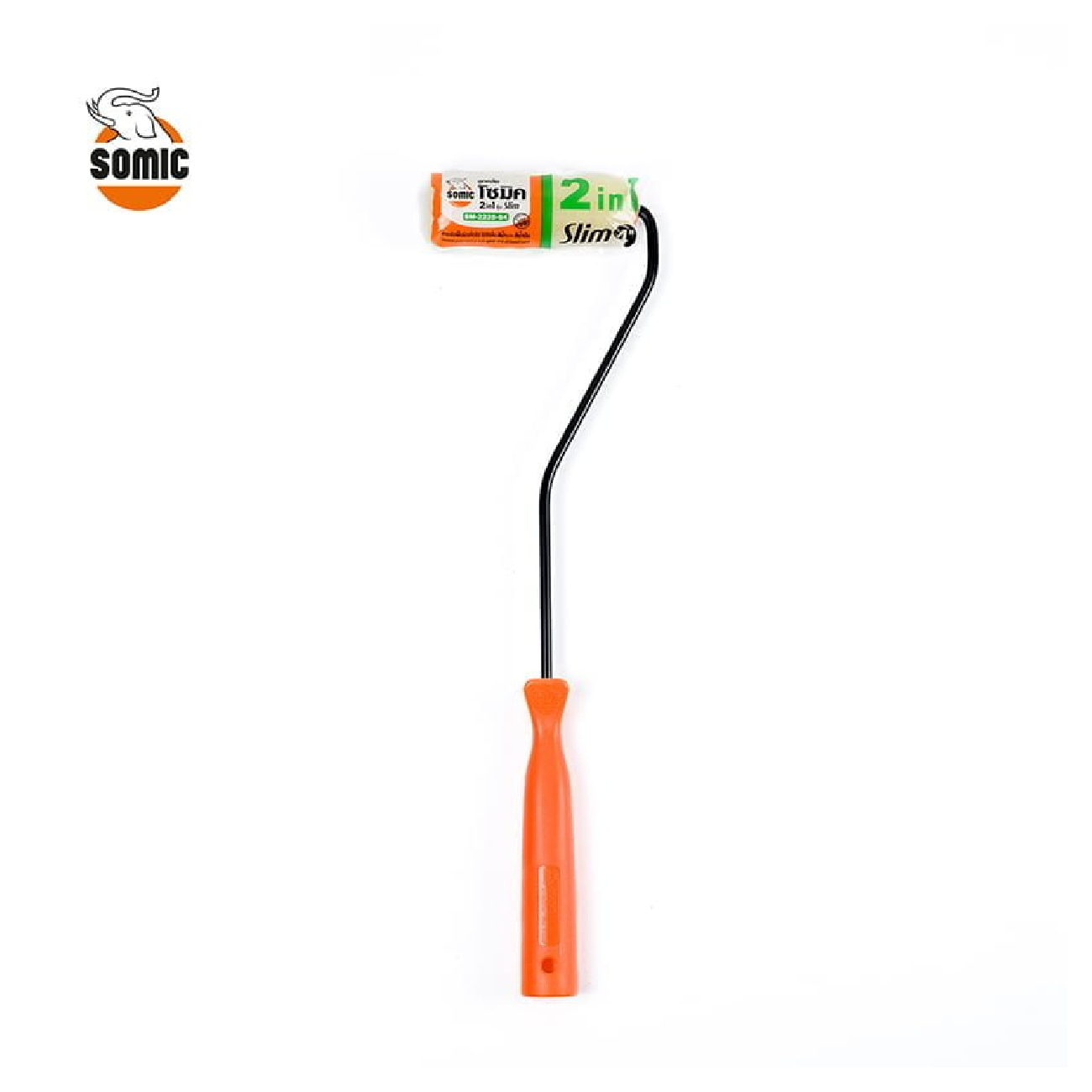 SKI - สกี จำหน่ายสินค้าหลากหลาย และคุณภาพดี | SOMIC SM-2225-S4-H17 ลูกกลิ้งขนแกะ 4นิ้ว รุ่น Slim พร้อมด้ามยาว 17นิ้ว (ใช้ได้ทั้งสีน้ำและสีน้ำมัน)