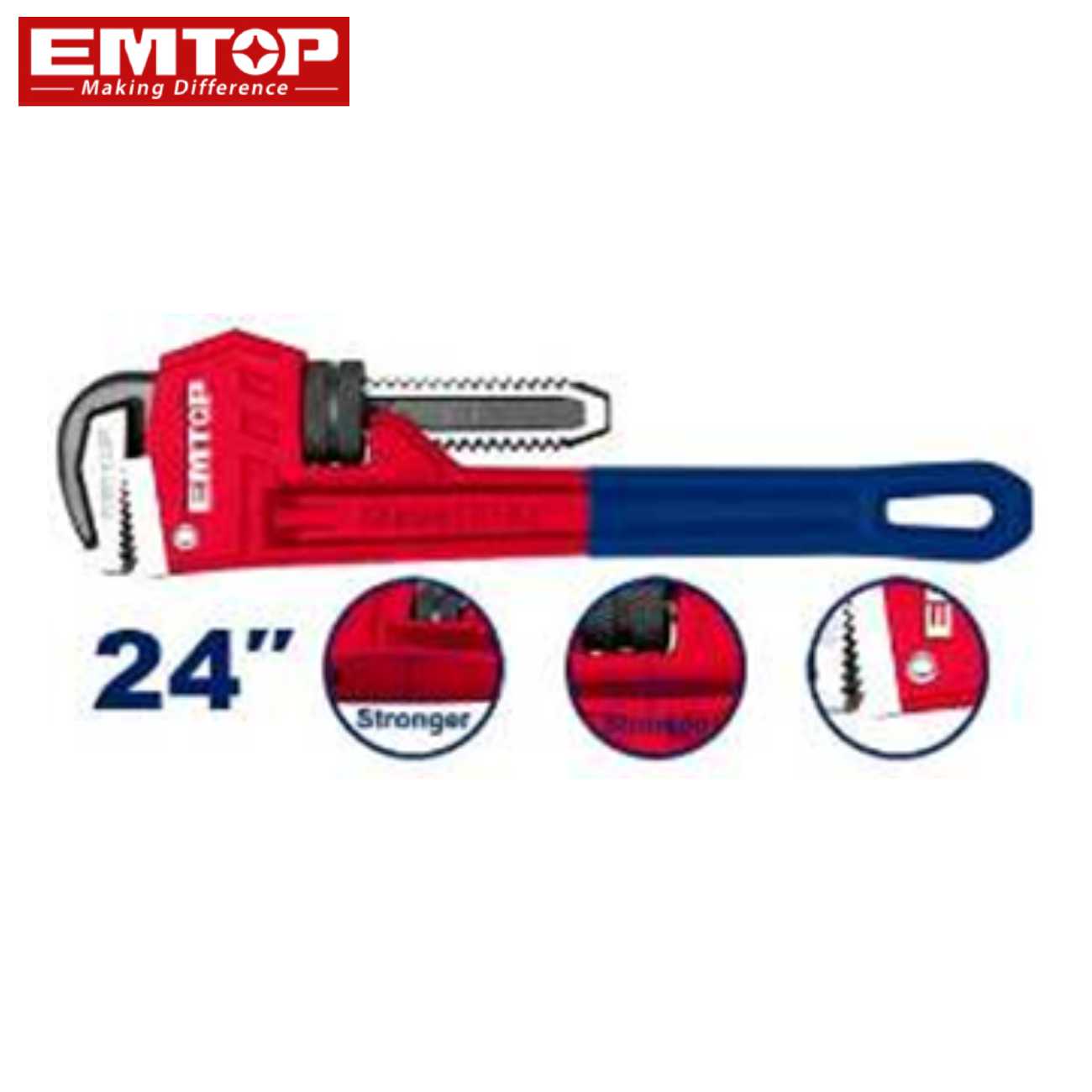 SKI - สกี จำหน่ายสินค้าหลากหลาย และคุณภาพดี | EMTOP EPWH2401 ประแจจับแป๊ป ขาเดี่ยว 24นิ้ว