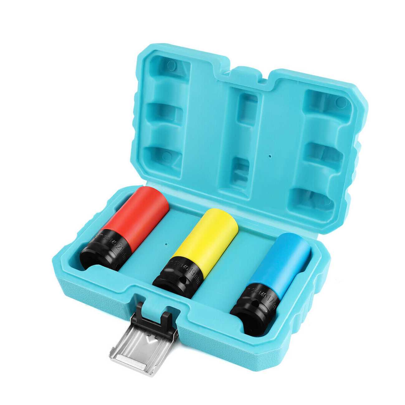 SKI - สกี จำหน่ายสินค้าหลากหลาย และคุณภาพดี | DURATECH DT001016 ชุดลูกบ๊อกซ์กันกระแทก 1/2นิ้ว 3 ชิ้น