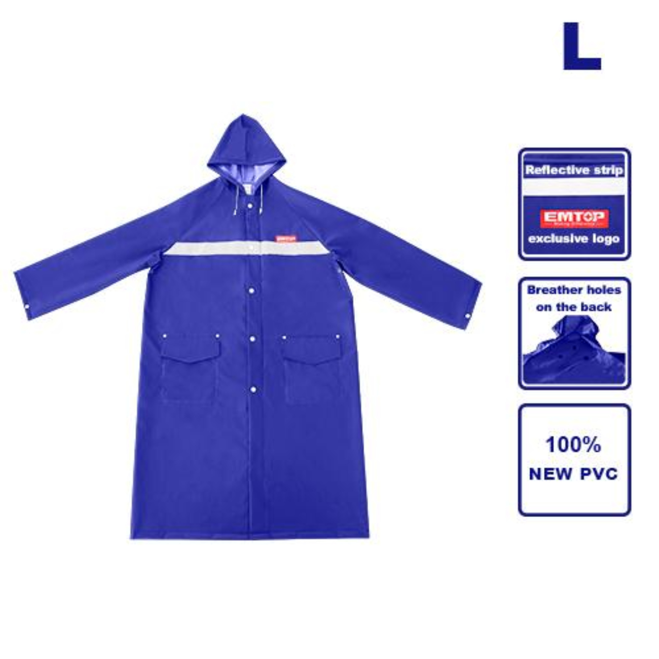 SKI - สกี จำหน่ายสินค้าหลากหลาย และคุณภาพดี | EMTOP ERCT01L เสื้อกันฝน ไชส์ L