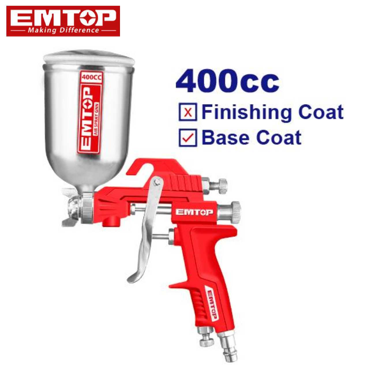 SKI - สกี จำหน่ายสินค้าหลากหลาย และคุณภาพดี | EMTOP EASG04012 กาพ่นสี กาบน 400cc