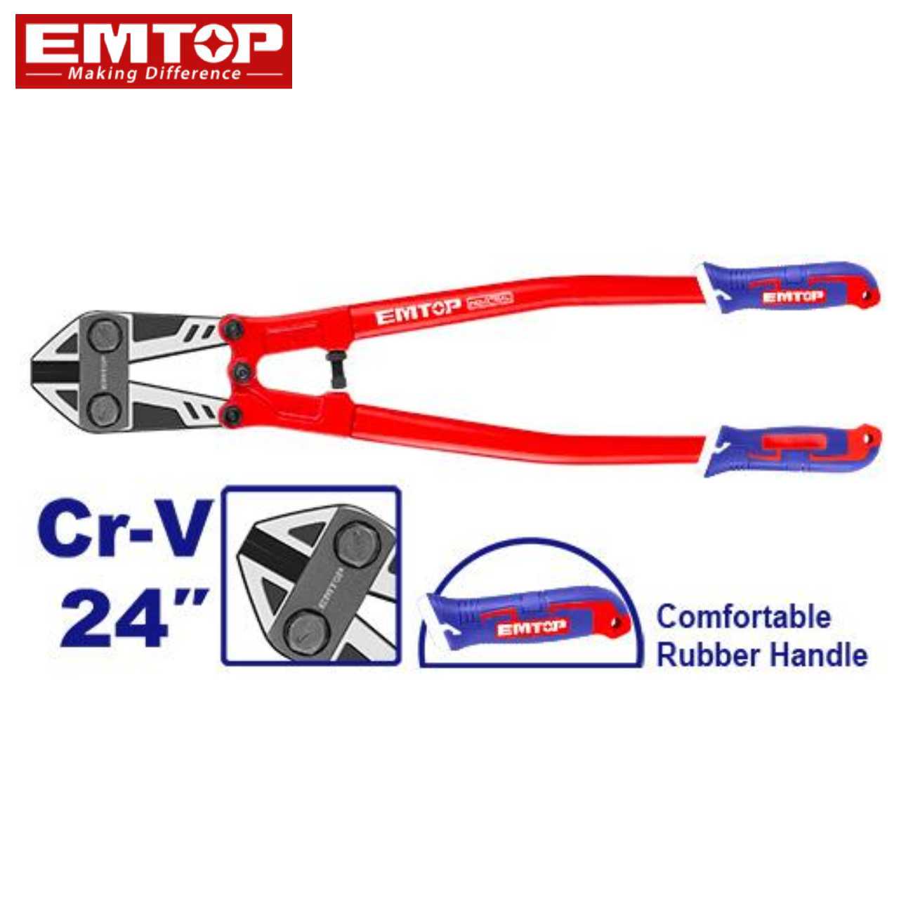 SKI - สกี จำหน่ายสินค้าหลากหลาย และคุณภาพดี | EMTOP EBCR2401 กรรไกรตัดเหล็กเส้น 24นิ้ว