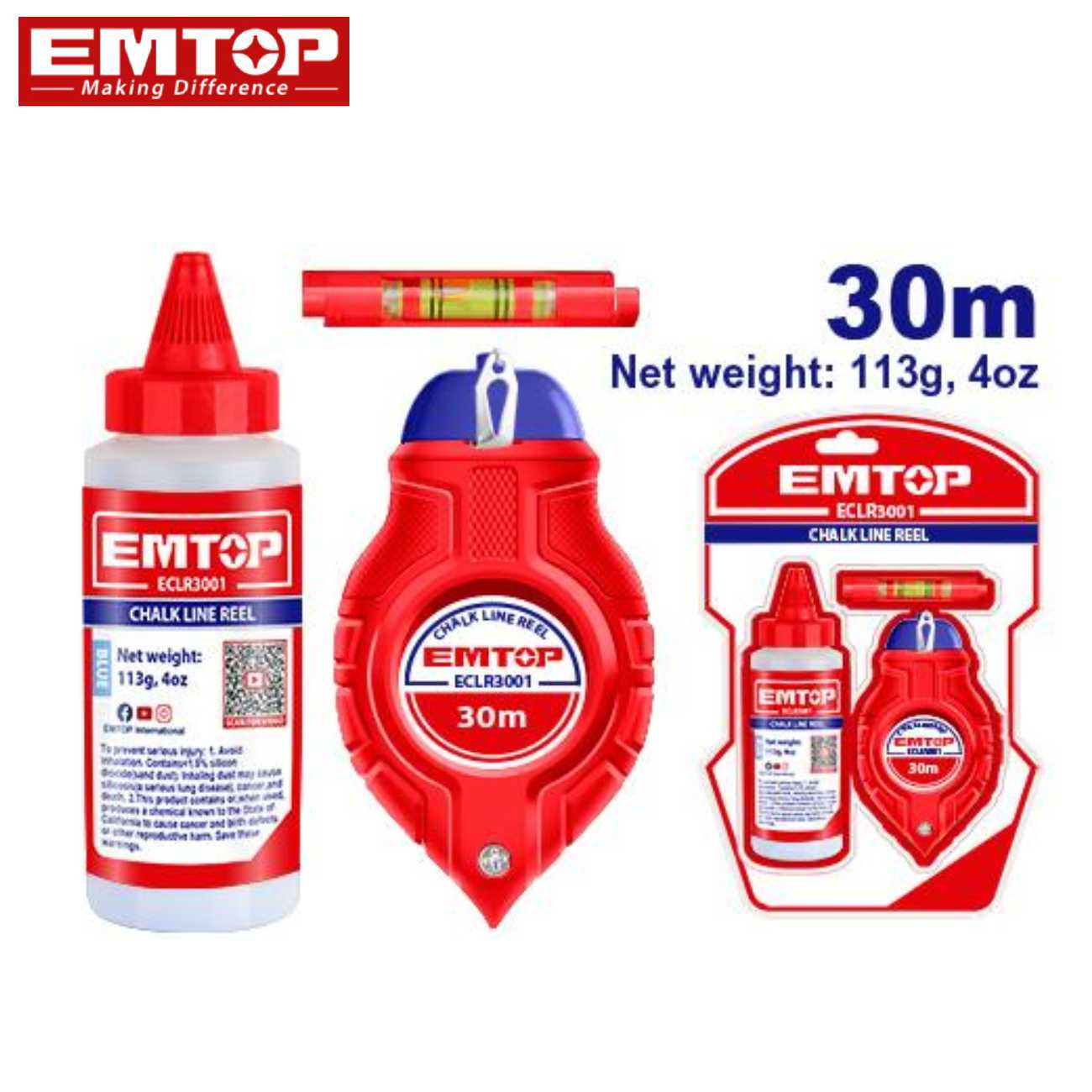 SKI - สกี จำหน่ายสินค้าหลากหลาย และคุณภาพดี | EMTOP ECLR3001 บักเต้าตีเส้น