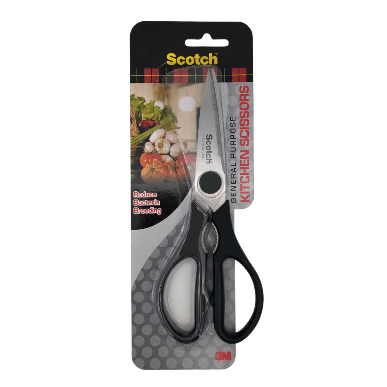 SKI - สกี จำหน่ายสินค้าหลากหลาย และคุณภาพดี | 3M #7100260049 (XA006508460) Scotch กรรไกรสำหรับงานครัวทั่วไป HK38 สีดำ