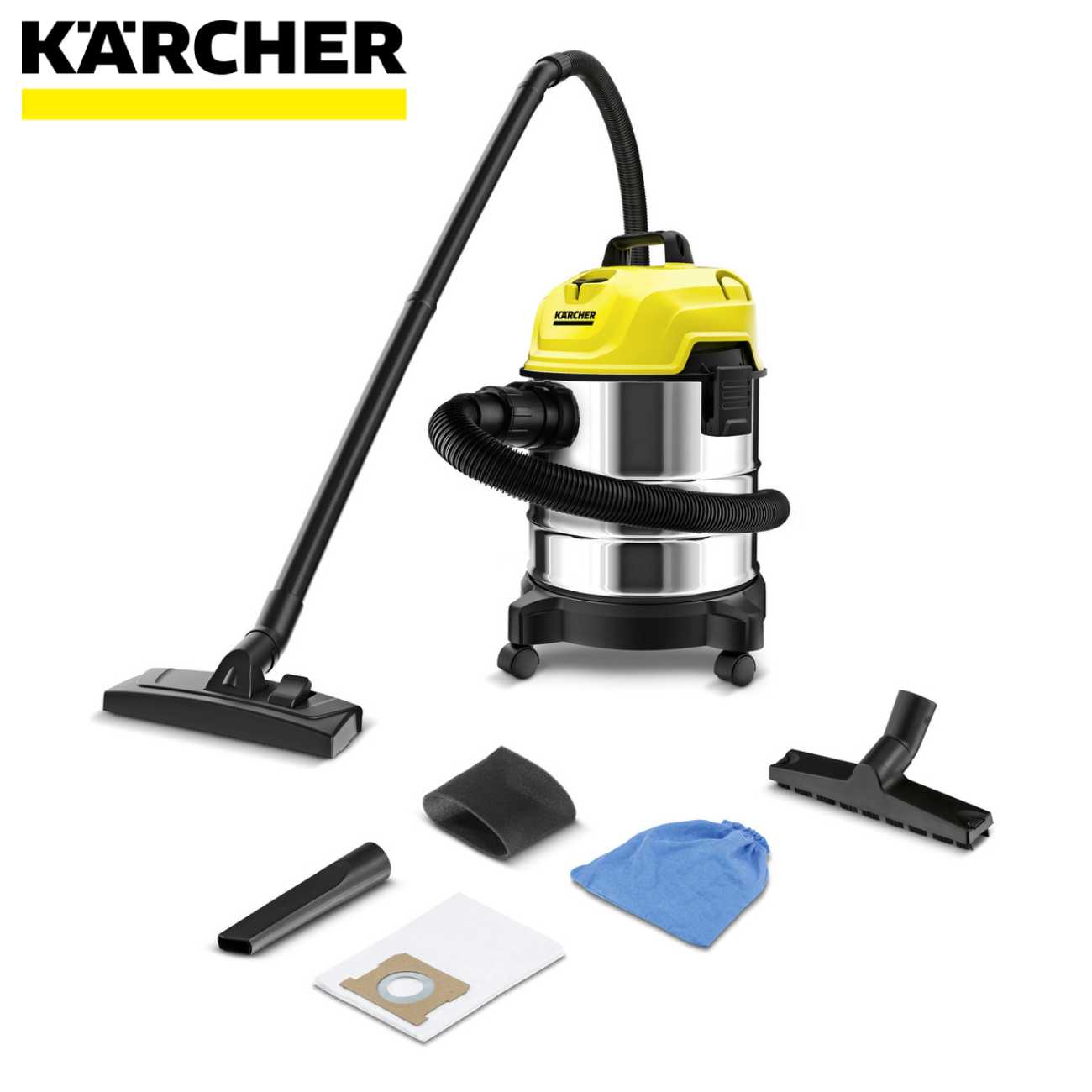 SKI - สกี จำหน่ายสินค้าหลากหลาย และคุณภาพดี | KARCHER 1.098-323.0 เครื่องดูดฝุ่นแบบเปียกและแห้ง WD 1S Classic