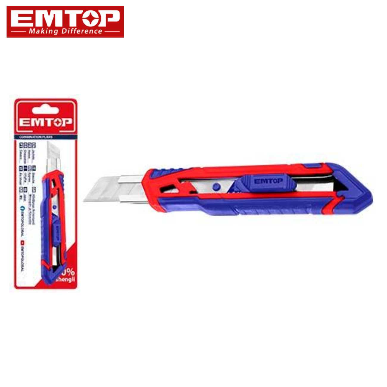 SKI - สกี จำหน่ายสินค้าหลากหลาย และคุณภาพดี | EMTOP ESNK18102 มีดคัทเตอร์