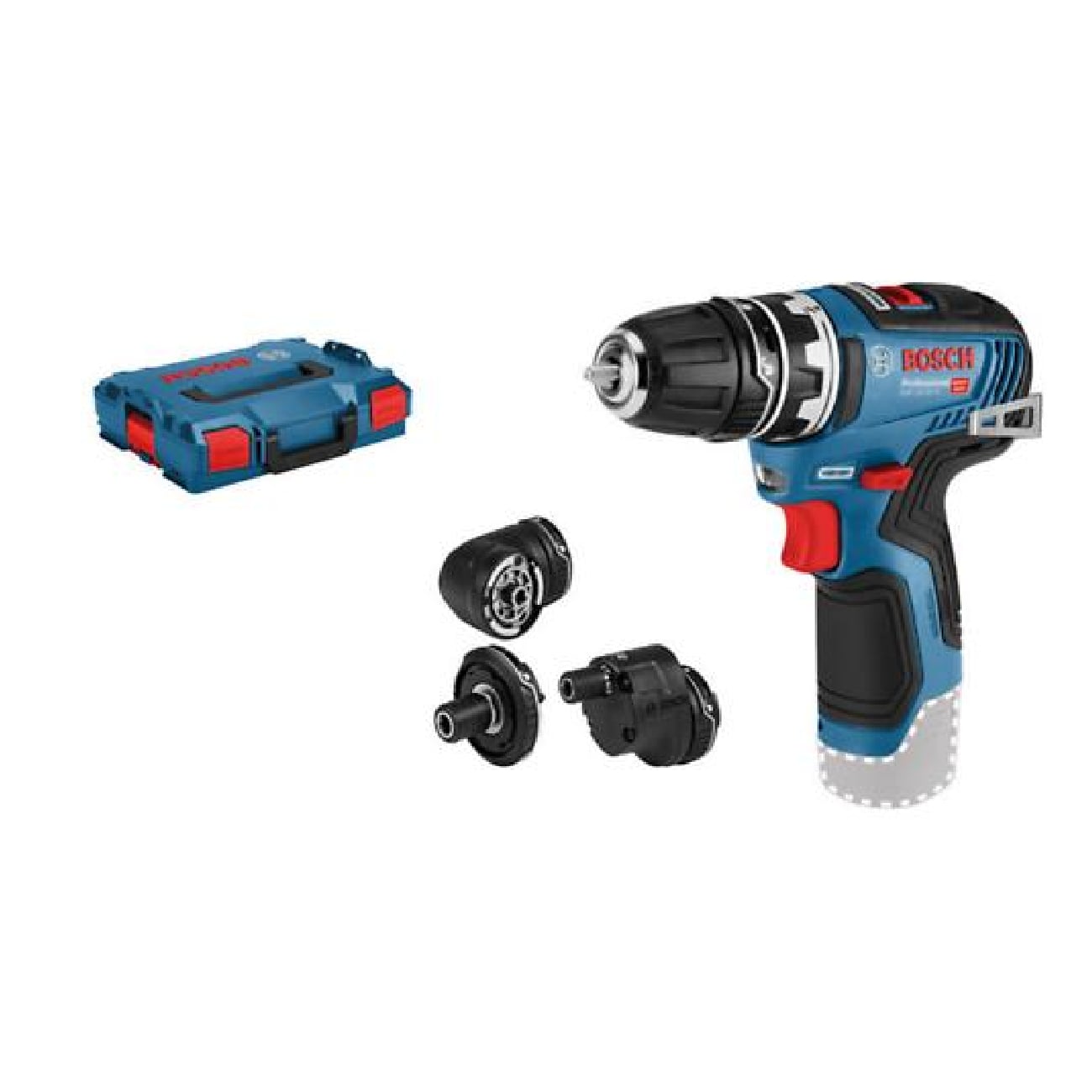 SKI - สกี จำหน่ายสินค้าหลากหลาย และคุณภาพดี | BOSCH GSR12V-35FC+L สว่านไขควง 12V Brushless motor เครื่องตัวเปล่า 35 Nm หัวถอดเปลี่ยนได้ #06019H3003