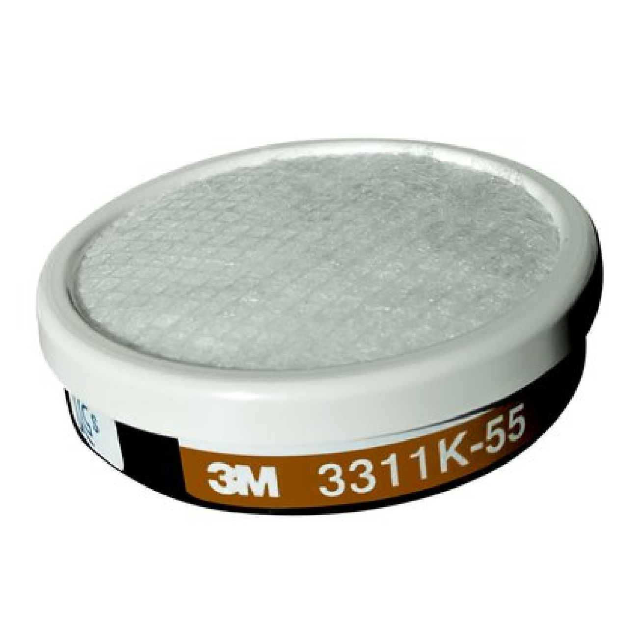 SKI - สกี จำหน่ายสินค้าหลากหลาย และคุณภาพดี | 3M #7000008817 ตลับกรองไอระเหยสารตัวทำละลาย ขนาด 55 ซี.ซี. พร้อมแผ่นกรองฝุ่น ละออง #3311K-55