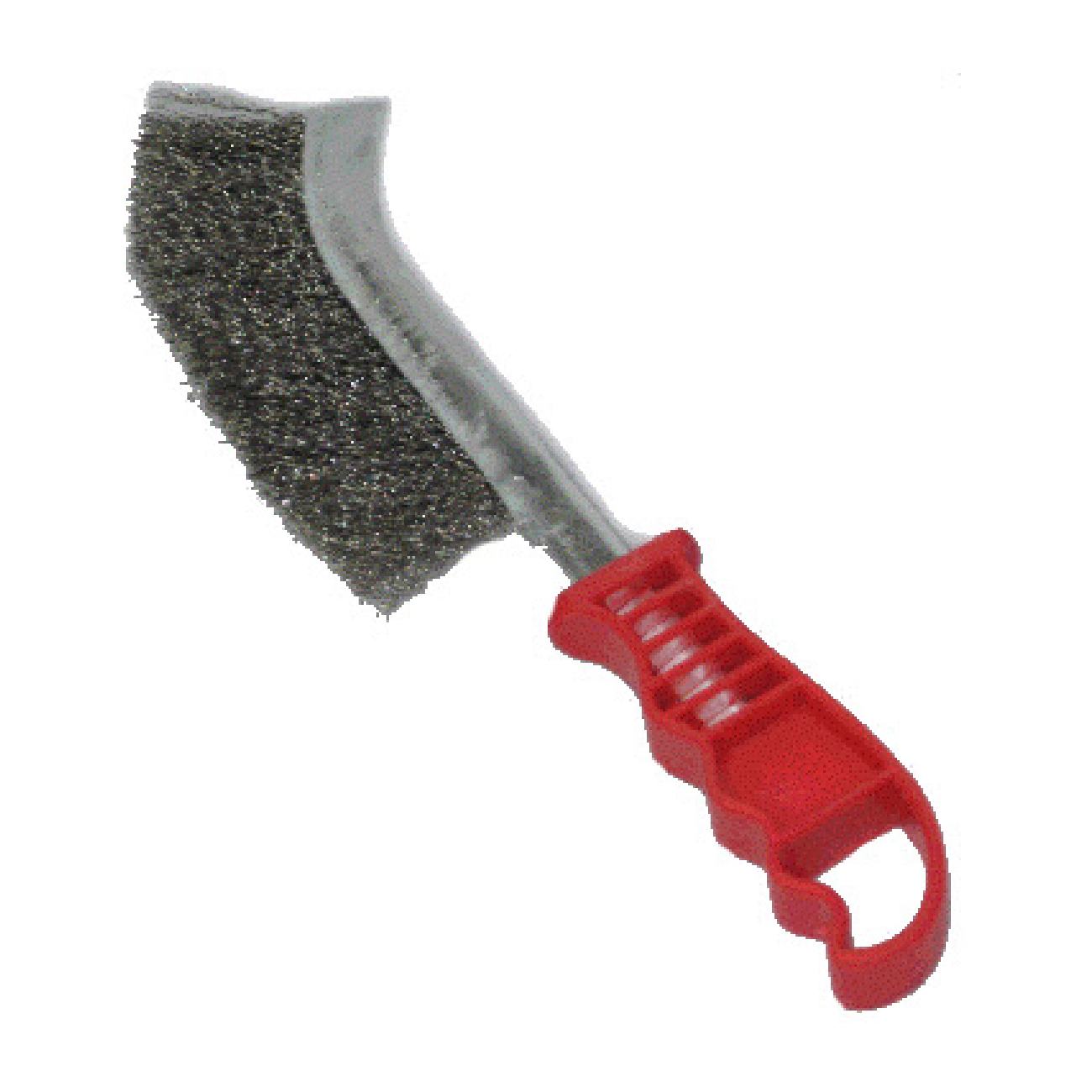 SKI - สกี จำหน่ายสินค้าหลากหลาย และคุณภาพดี | HAWK HA-0503001 แปรงลวดเหล็กด้ามแดงปลายโค้ง (462 291-3008)