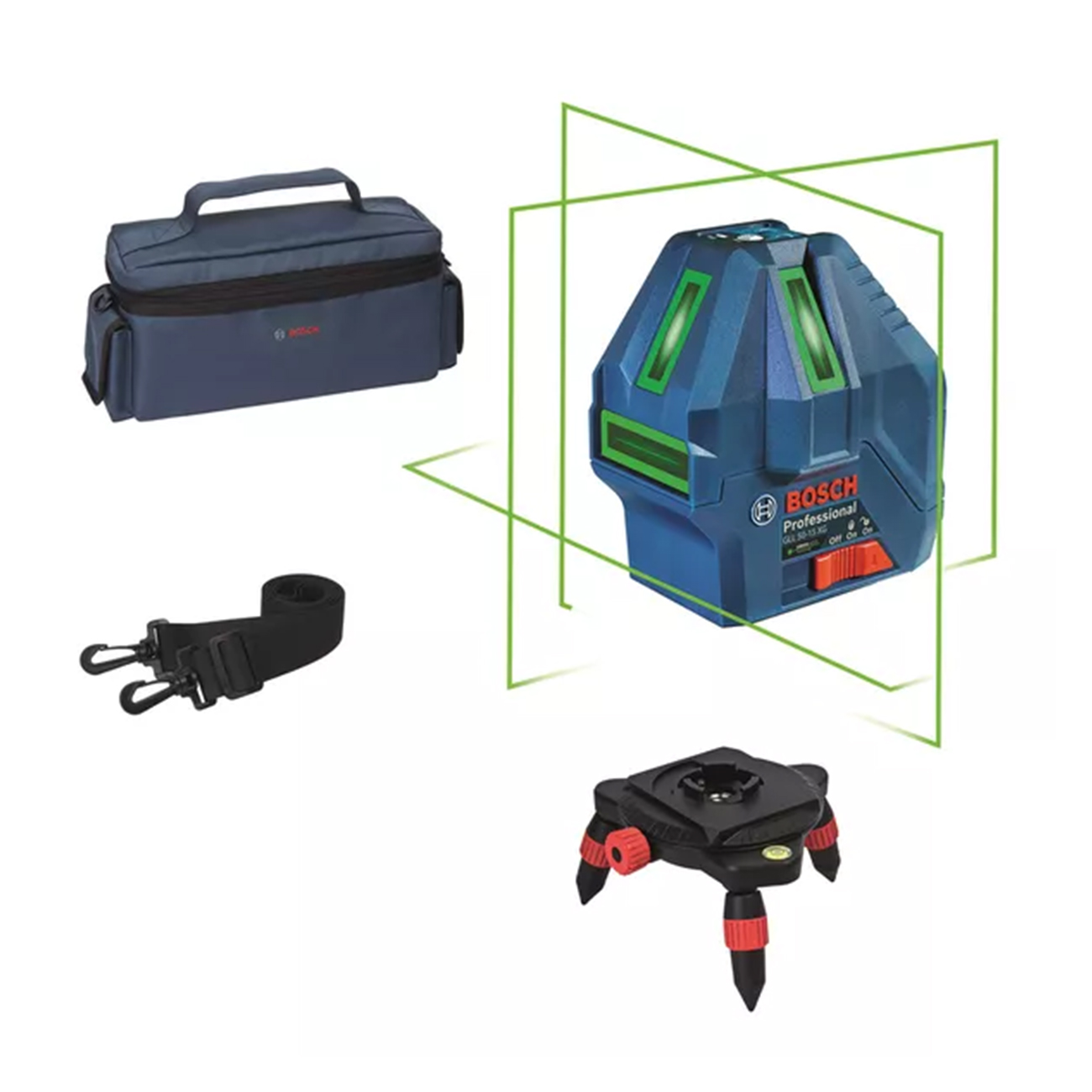 SKI - สกี จำหน่ายสินค้าหลากหลาย และคุณภาพดี | BOSCH 06010657K0 GLL50-15XG เลเซอร์วัดระดับ พร้อมกระเป๋าและฐาน