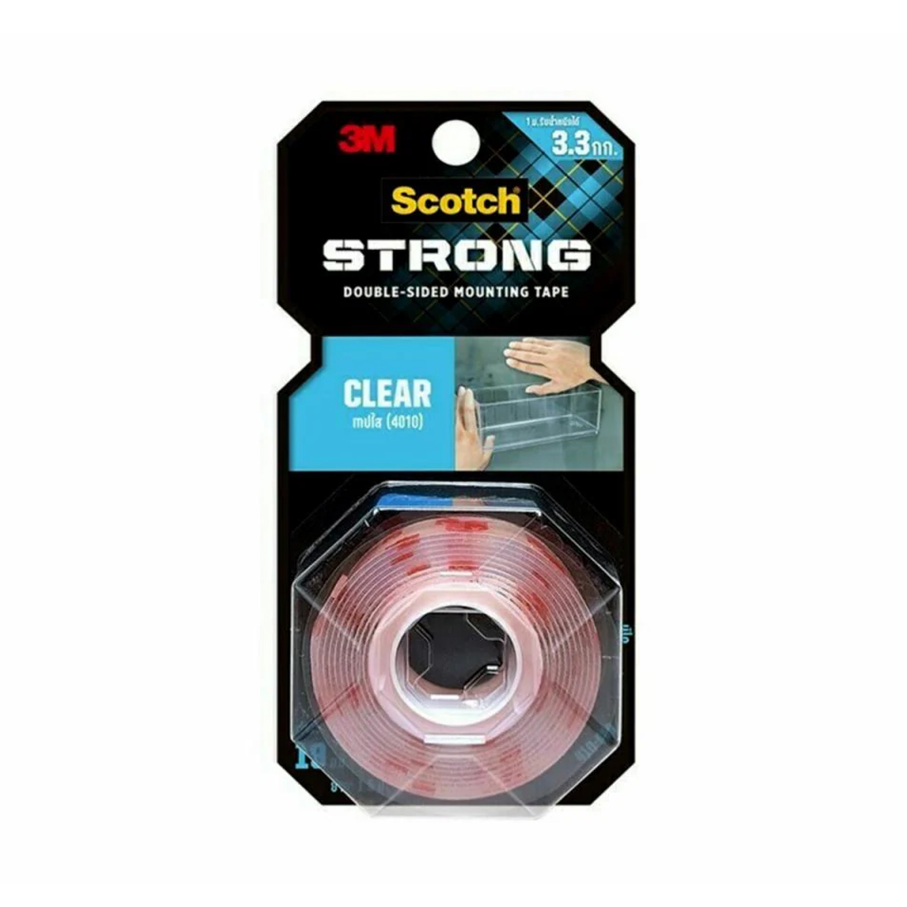 SKI - สกี จำหน่ายสินค้าหลากหลาย และคุณภาพดี | 3M #7012809674 เทปโฟมกาวสองหน้า ชนิดใส 19มม x 1.5 เมตร #CLEAR XN002040279