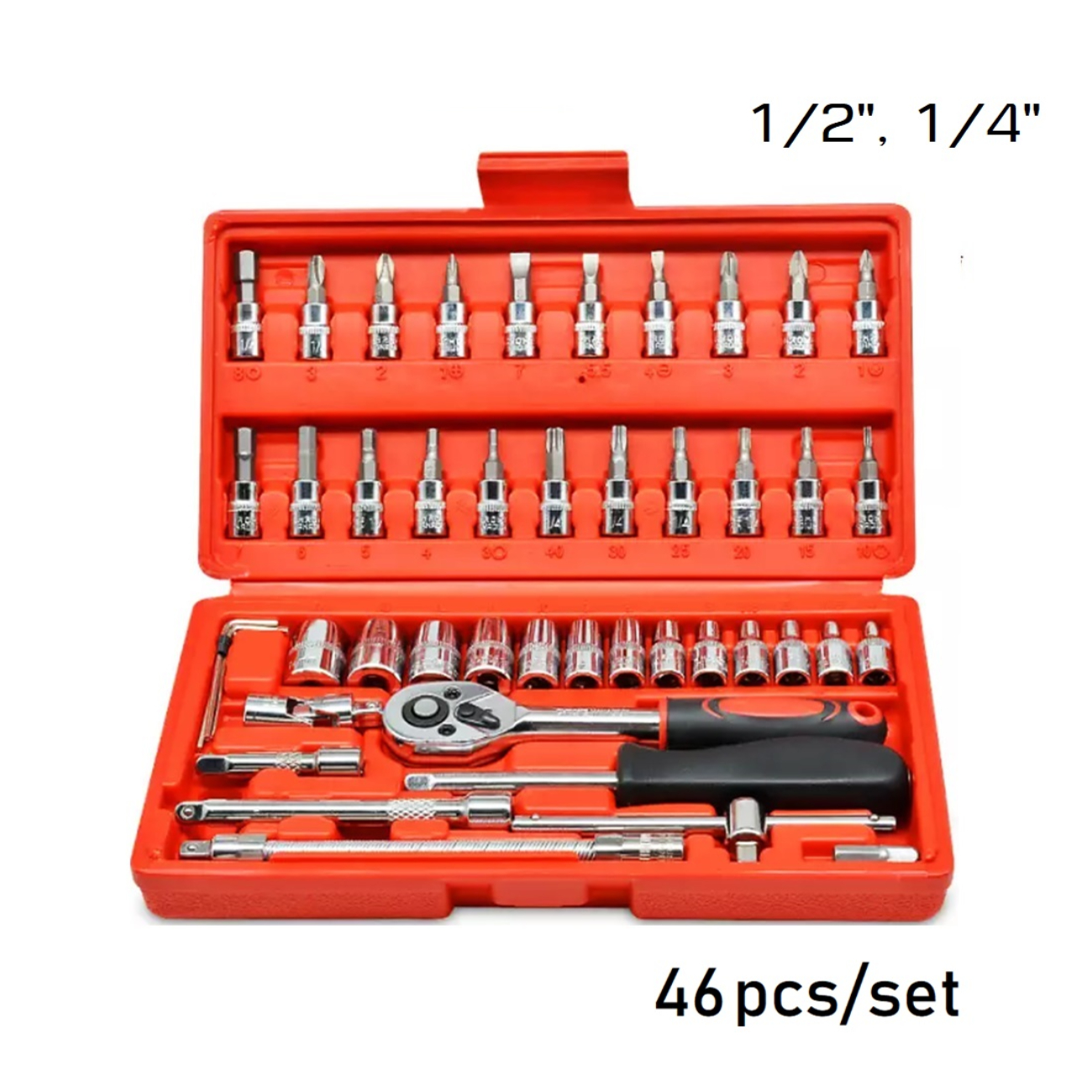 SKI - สกี จำหน่ายสินค้าหลากหลาย และคุณภาพดี | BERALA บล็อกชุด 46 ชิ้น แกน 1/4นิ้ว