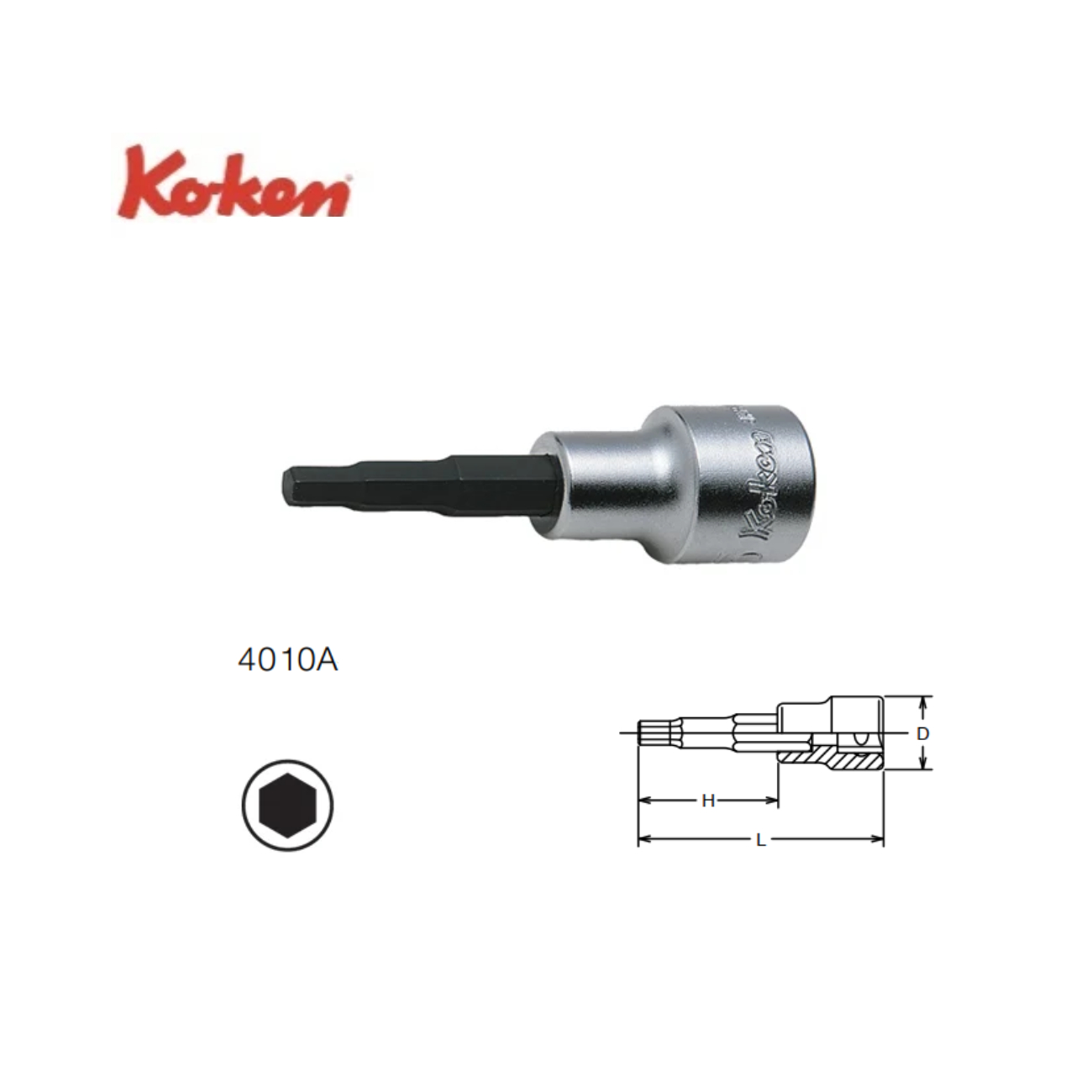 SKI - สกี จำหน่ายสินค้าหลากหลาย และคุณภาพดี | KOKEN 4010A-60-11/32 บ๊อกเดือยโผล่ 6P-1/2นิ้ว-60-11/32นิ้ว