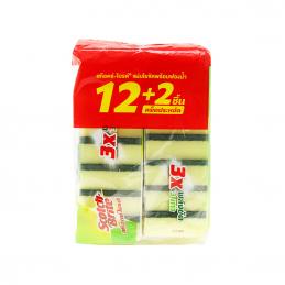3M-สก็อตช์ไบรต์-ฟองน้ำเล็ก-3x4-แพ็ค12-2ชิ้น-XD006002070