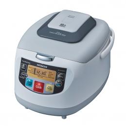 HITACHI RZ-D18 XF หม้อหุงข้าวระบบฟัซซี่คอนโทรล - หุงพร้อมปรุงอาหาร   1.8 ลิตร 820 วัตต์ 1.8LITE สีเทาขาว