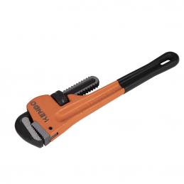 SKI - สกี จำหน่ายสินค้าหลากหลาย และคุณภาพดี | KENDO 50187 จับแป๊บขาเดี่ยว ด้ามหุ้มยางสีดำ 900mm/36นิ้ว