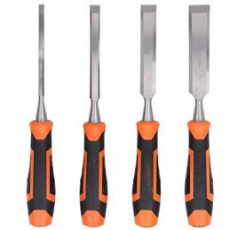 SKI - สกี จำหน่ายสินค้าหลากหลาย และคุณภาพดี | KENDO 85120 สิ่วลบเหลี่ยม (ด้ามหุ้มยาง) 4ตัว/ชุด