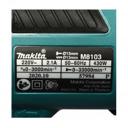 MAKITA M8103KX2B สว่านกระแทก 13mm + กล่องพลาสติก + ชุดอุปกรณ์เสริม (MT)