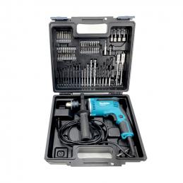 MAKITA-M8103KX5B-สว่านกระแทก-13mm-กล่องพลาสติก-ชุดอุปกรณ์เสริม-74-ชิ้น-MT