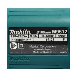 MAKITA M9512B เครื่องเจีย 4นิ้ว สวิทซ์ท้าย 720W (MT)