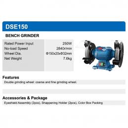 Dongcheng(DCดีจริง) DSE150 มอเตอร์หินไฟ ขนาด 6 นิ้ว 250W
