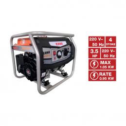 KAWA KW1500-VCO เครื่องปั่นไฟเบนซิน 4 จังหวะ ขนาด 0.95/1.05KW กำลัง 3.5HP