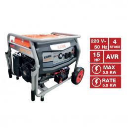 KAWA KW6500-VCO เครื่องปั่นไฟเบนซิน 4 จังหวะ ขนาด 5.0/5.5KW กำลัง 15HP