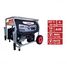 KAWA KW8000-VCO เครื่องปั่นไฟเบนซิน 4 จังหวะ ขนาด 6.0/6.5KW กำลัง 15HP