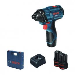 BOSCH GDR120-LI GEN3 ไขควงกระแทกไร้สาย 12V 1.5Ah (แบต 2 ก้อน) #06019F00K6