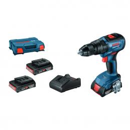 BOSCH #06019H5101 GSB18V-50 สว่านกระแทกไร้สาย 3/8 (3หุน) 18V Brushless motor แบต 2 ก้อน 5.0 Ah + แท่นชาร์จ แบตเตอรี่แท้ โวลต์แท้
