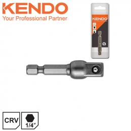 SKI - สกี จำหน่ายสินค้าหลากหลาย และคุณภาพดี | KENDO 25200104 ก้านต่อหัวลูกบ๊อก 1/4นิ้ว × 50mm